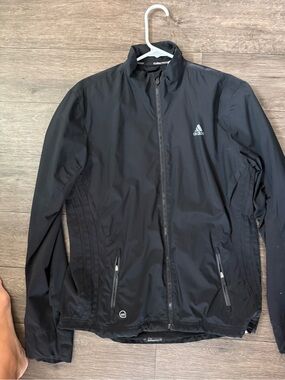 Adidas Men’s Black Lightweight Zip-Up Jacket